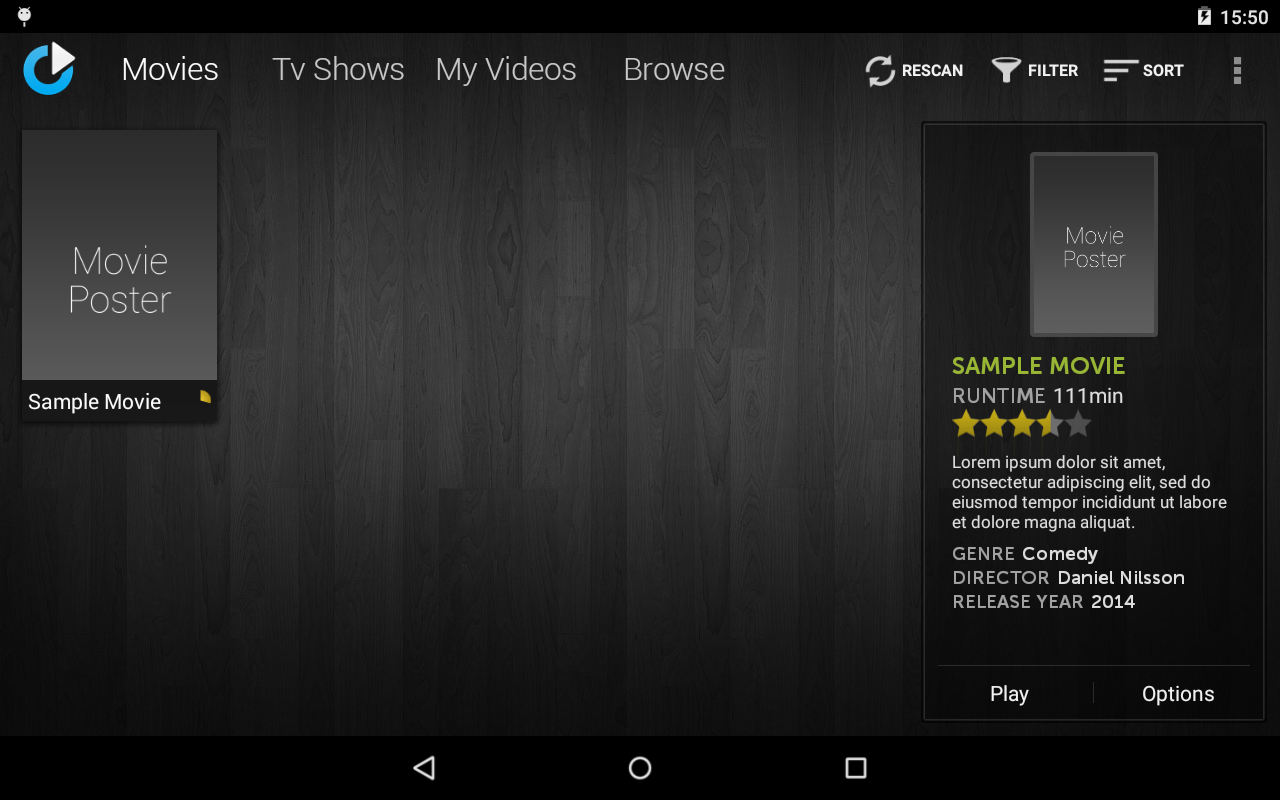 mVideoPlayer screenshot