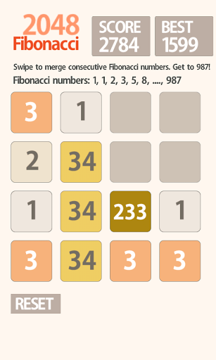 2048 fibonacci game online