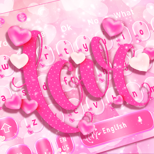 glitter pink love heart keyboard theme for android download cafe bazaar glitter pink love heart keyboard theme