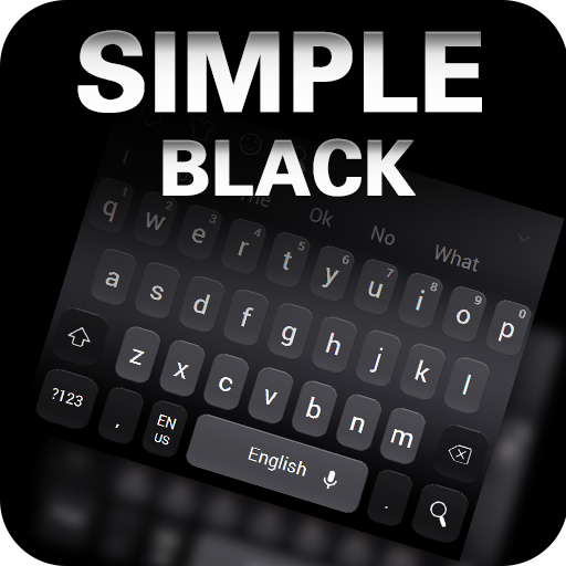 Клавиатура simple Keyboard. Темы для клавиатуры на телефон чëрные.