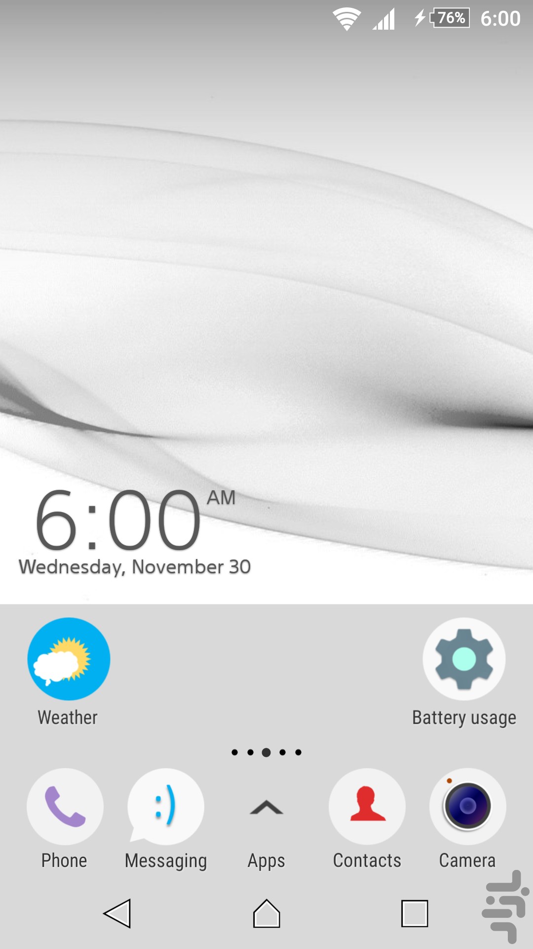 Xperia Theme White By Thunder For Android Download Cafe Bazaar