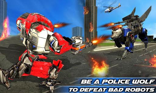 air force transform robot cop wolf