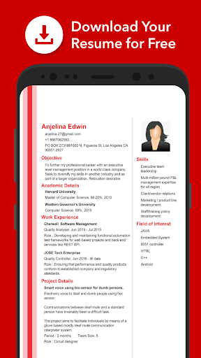 free pdf resume maker