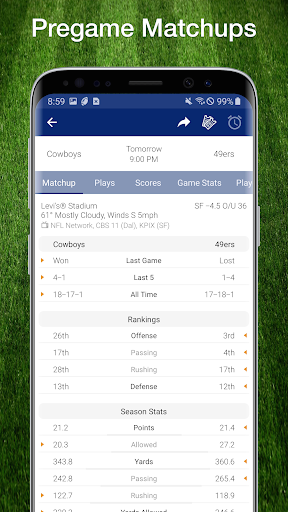 برنامه Football NFL Live Scores, Stats, Schedules &amp; Draft - دانلود