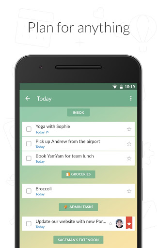 email tasks to wunderlist