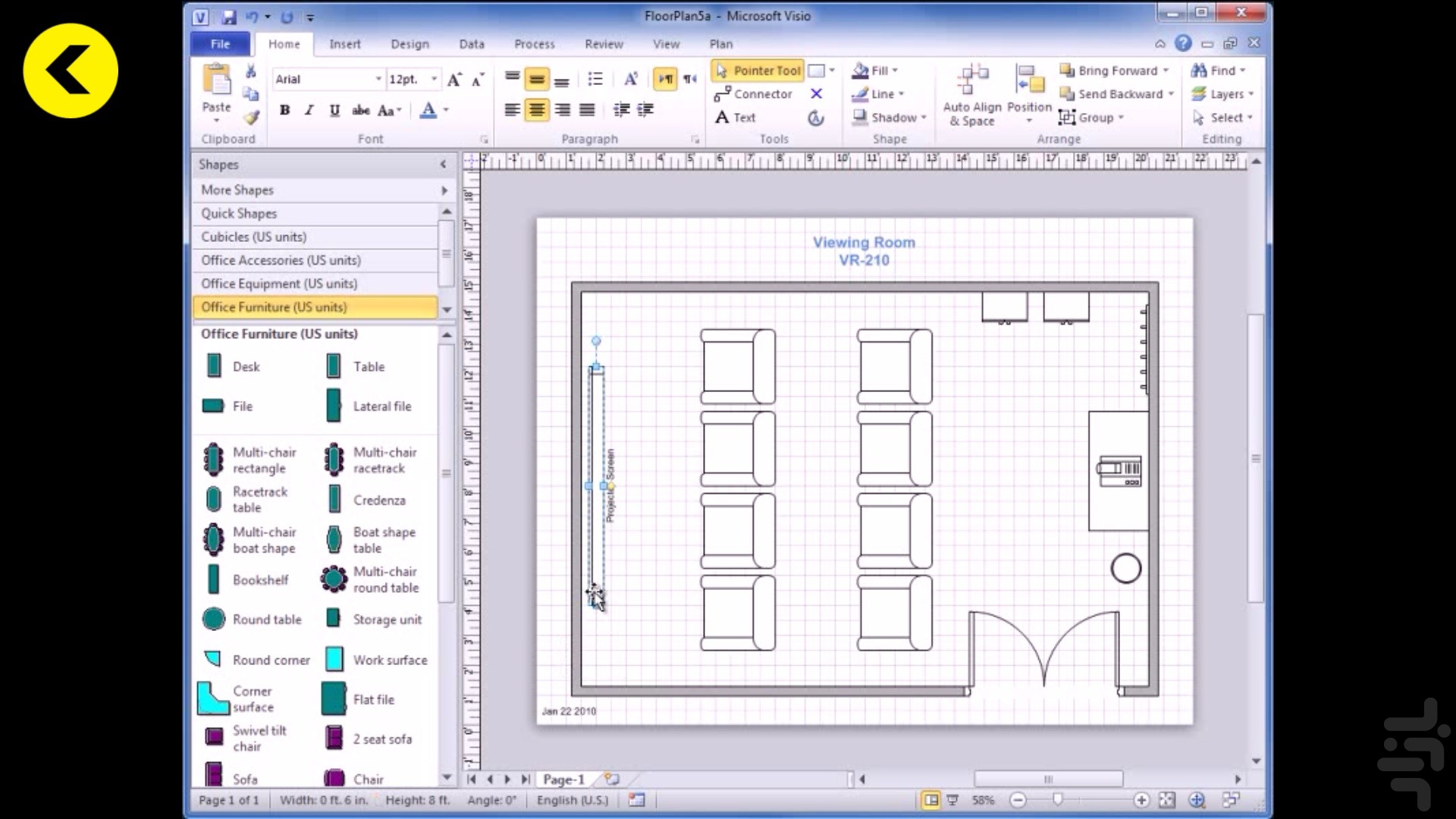 библиотеки мебель для visio