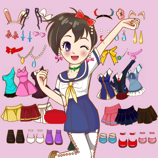 بازی Dress Up Games Anime Uniform دانلود بازار