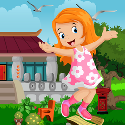 Cute Girl Escape From House -