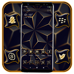 3D Triangle Black Theme