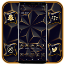 3D Triangle Black Theme