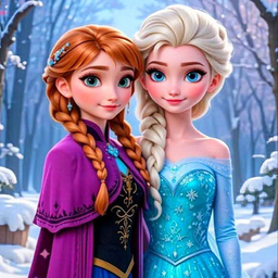 تصویر زمینه السا و انا | والپیپر