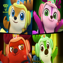 کارتون گوزن های شجاع