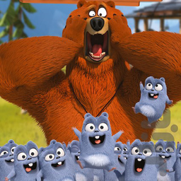 کارتون خرسی و موش های صحرایی