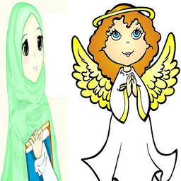 صوتی،فرشته آسمونی و دخترک مهربون