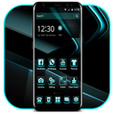 Black Cyan Simple Theme