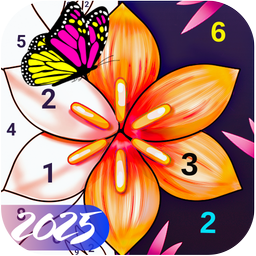 Black Color by Number - Super Colori