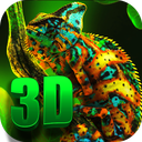 Chameleon Color Wallpaper 3D