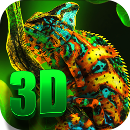 Chameleon Color Wallpaper 3D