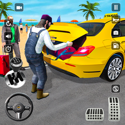 Taxi Cab Car driving school 3d