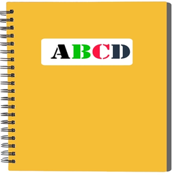 simple colorful note