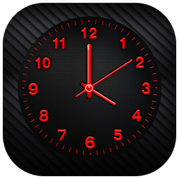 Red Analog Clock Live Wallpaper