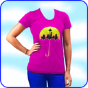 Women T-Shirt Photo Suit Edit