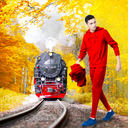 Ancient Train Photo Editor
