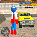 Captain Stickman America Rope Hero