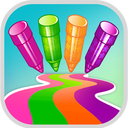 Pencil Run: Gold Run With Colorful Crayon Rush