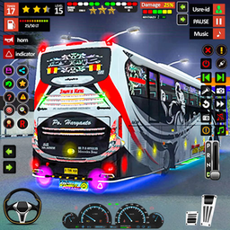 City Bus Game Highway US Bus