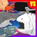 Megalodon Fights Sea Monsters