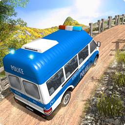 Police Van Hill Driving Games