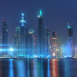 Dubai Night Live Wallpaper