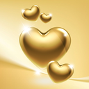 Gold Heart Wallpaper