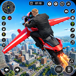 Flying Bike Game Motorcycle 3D