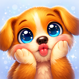 Cute puppy care