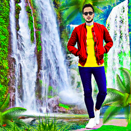 Waterfall photo editor frames