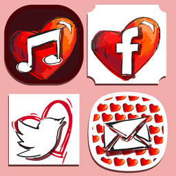 Love Heart App Icon Maker