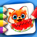 Coloring for kids with Rocky
