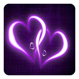 Purple Hearts Live Wallpaper