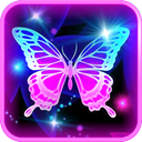 Neon Butterfly Moving Background  App