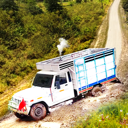 4x4 Pickup Truck Hill Cargo 3D