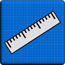Ruler Blueprint - Cm & Inches