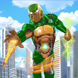 Iron Superhero Strike: Battle Royal War Shooting