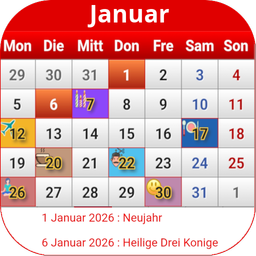 Österreich Kalender 2026
