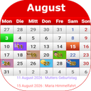 Österreich Kalender 2026