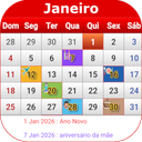 Brasil Calendário 2025