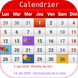 Français Calendrier 2025