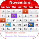 Français Calendrier 2024