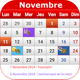 Français Calendrier 2024